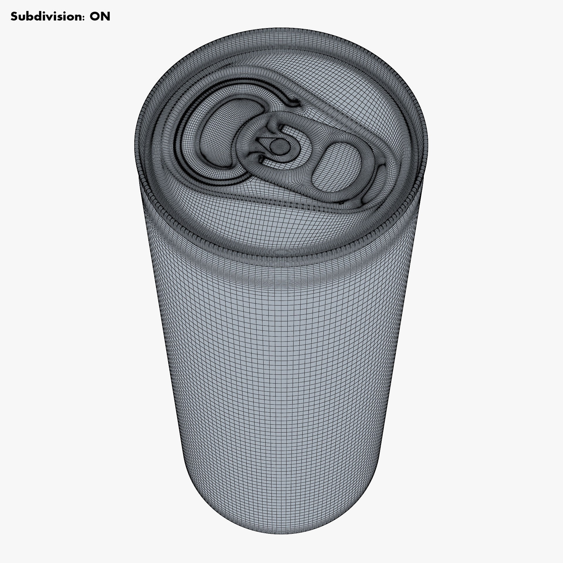 Aluminum Slim Can 250ml - Game-Ready 3D Model - View 14