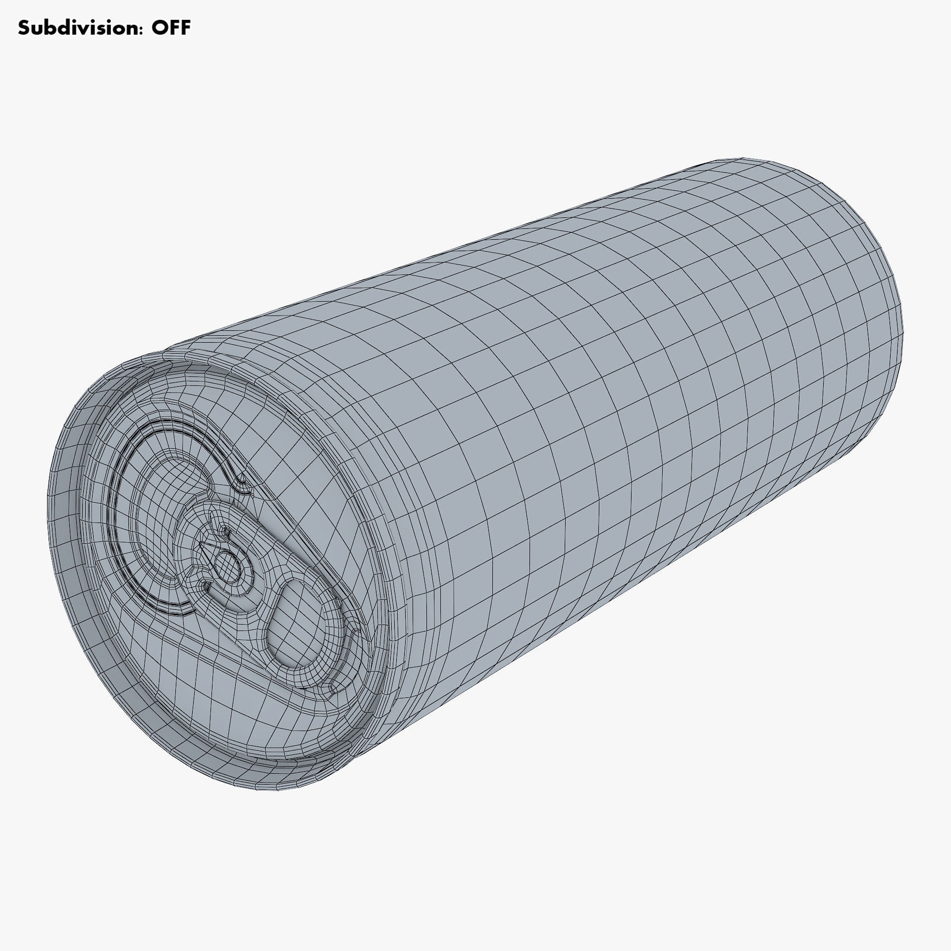 Aluminum Slim Can 250ml - Game-Ready 3D Model - View 19