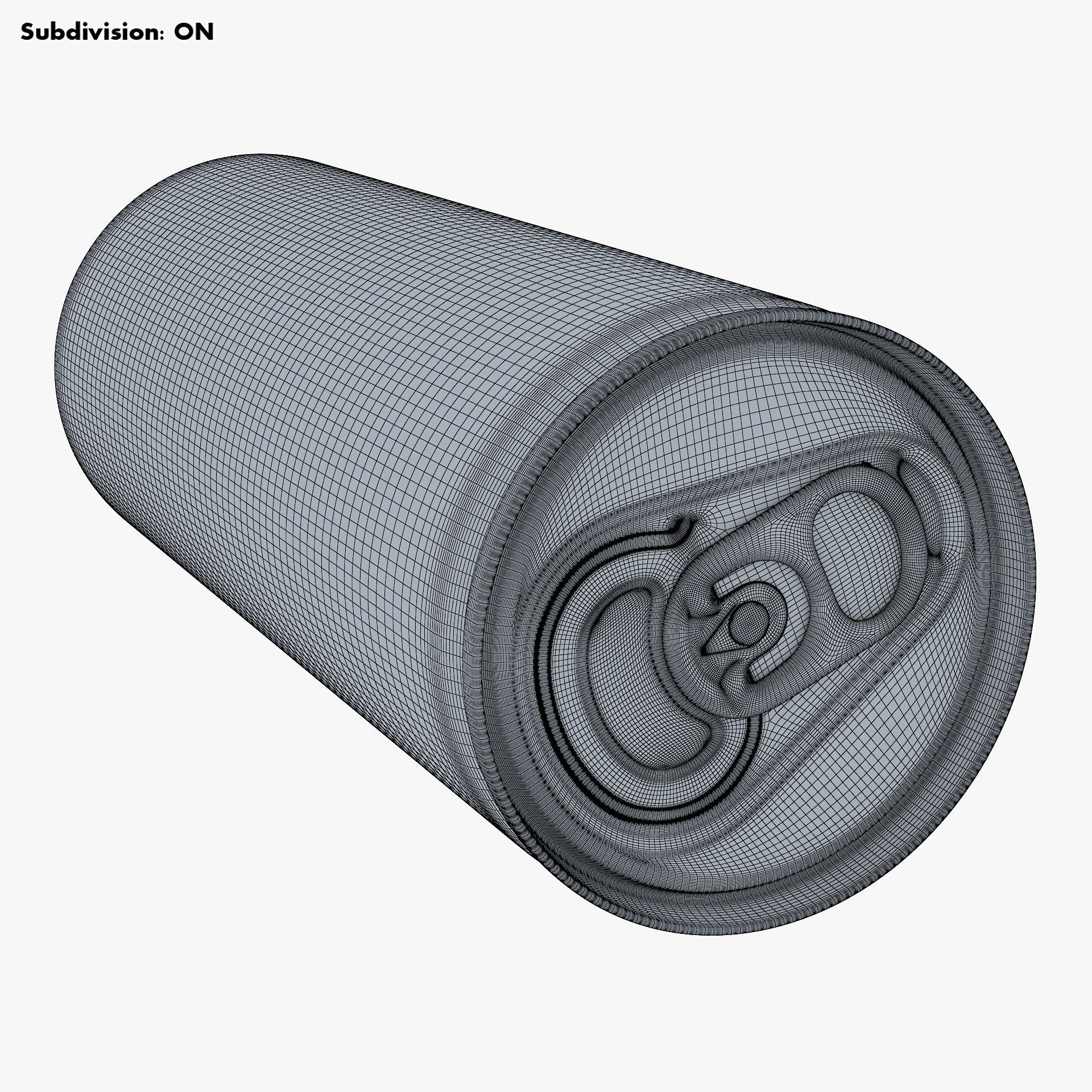Aluminum Slim Can 250ml - Game-Ready 3D Model - View 22