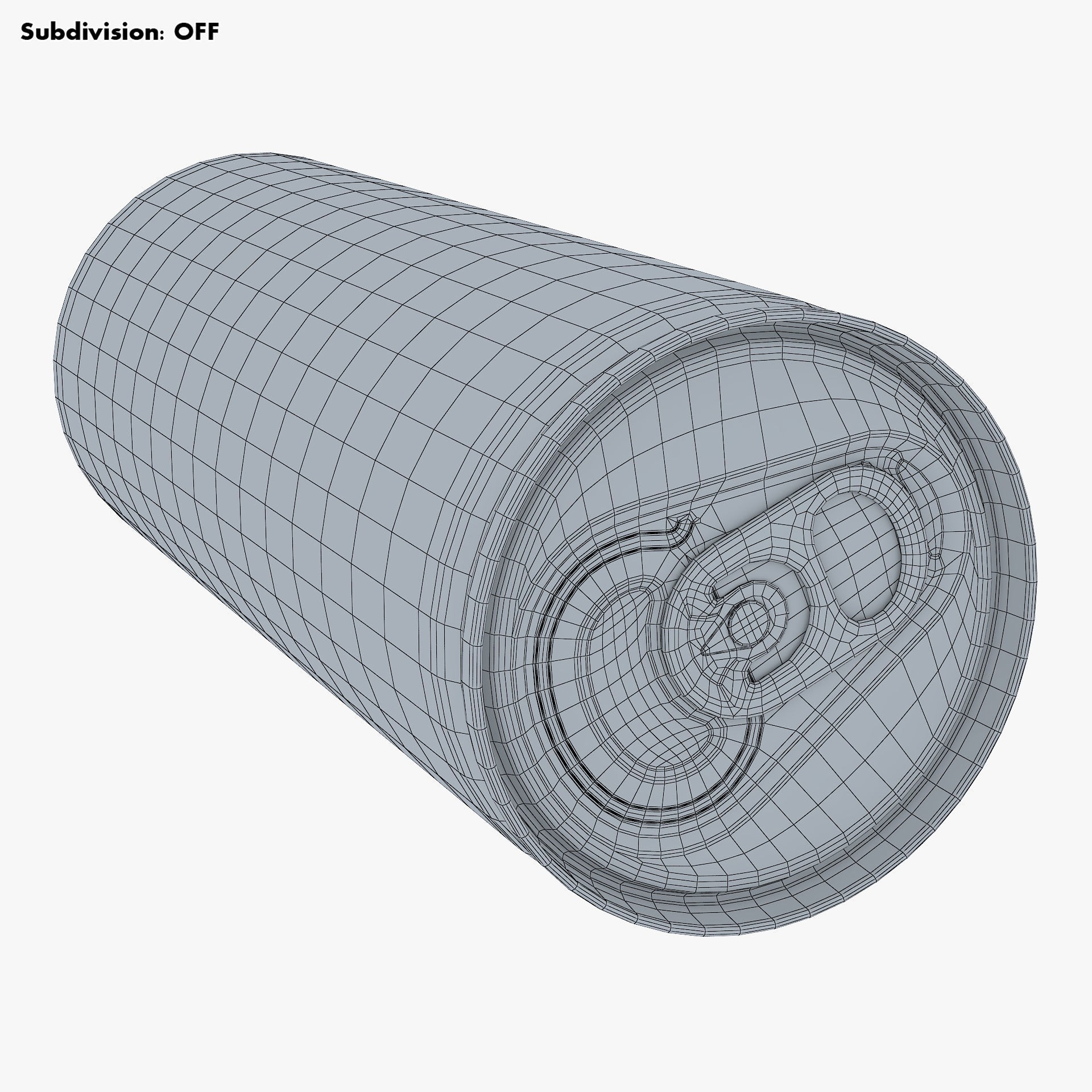 Aluminum Slim Can 250ml - Game-Ready 3D Model - View 23