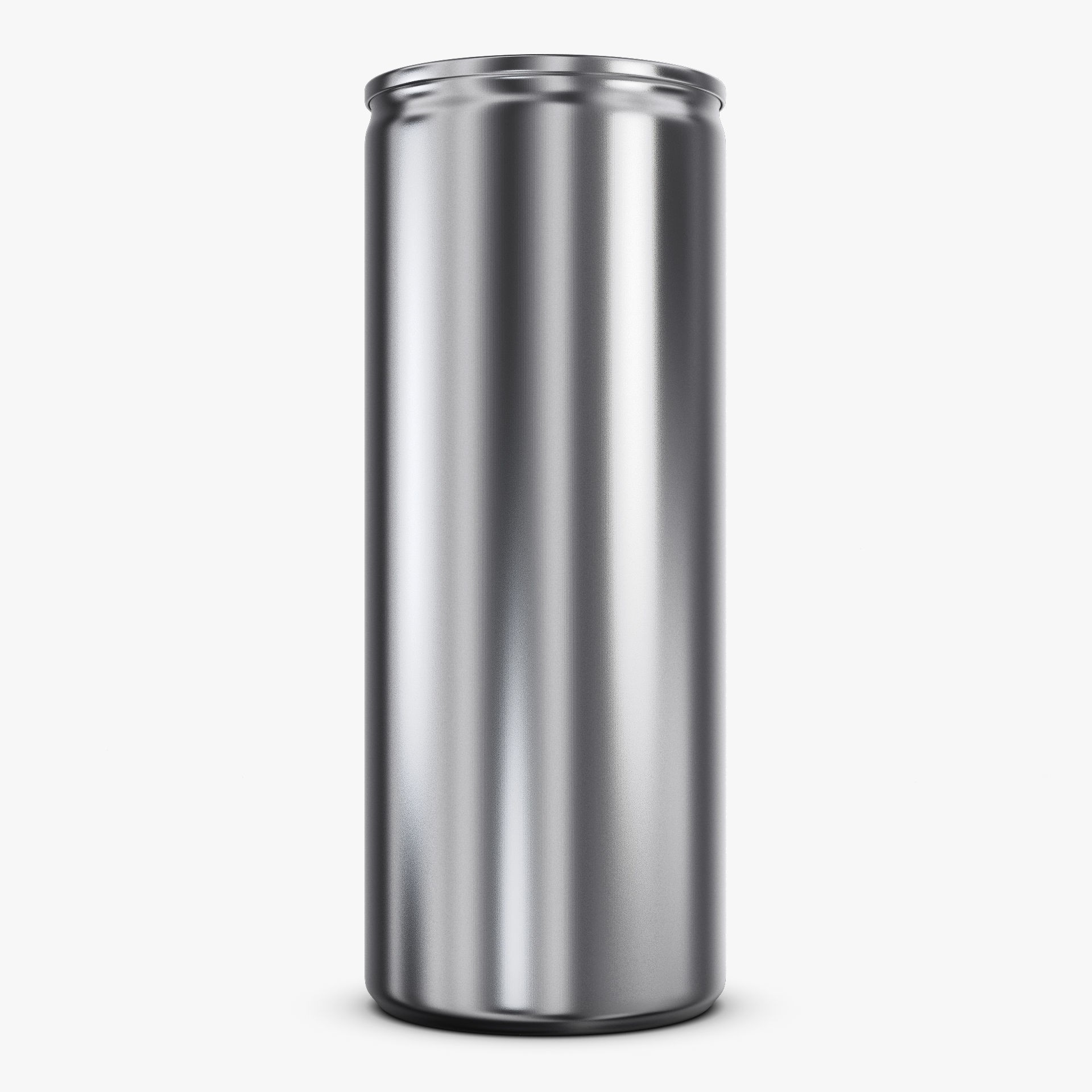 Aluminum Slim Can 250ml - Game-Ready 3D Model - View 3