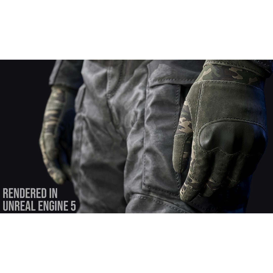 Tactical Soldier 3D Model – Low Poly Game-Ready Character, FBX - View 11