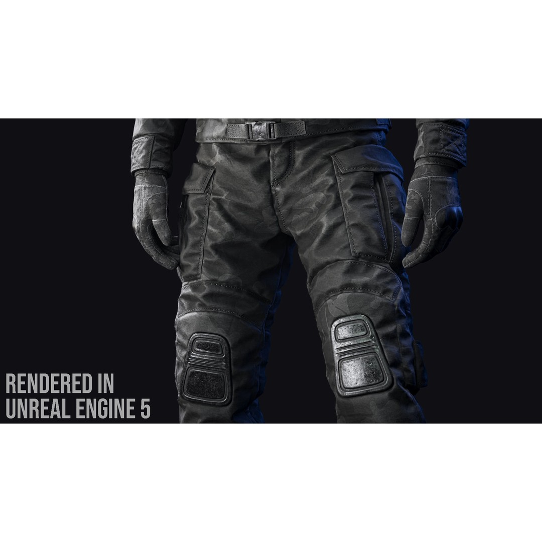 Tactical Soldier 3D Model – Low Poly Game-Ready Character, FBX - View 16