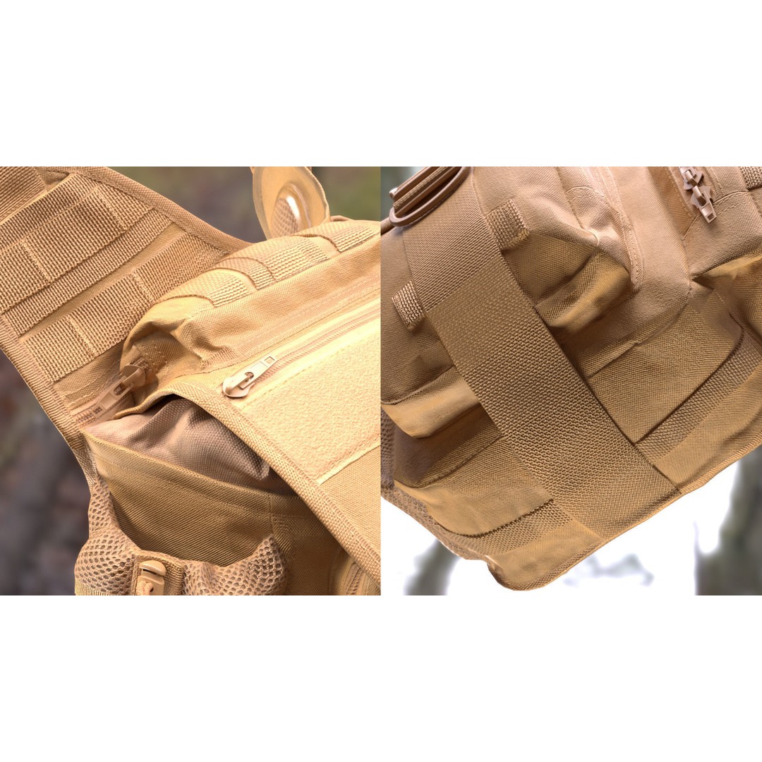 Tactical Shoulder Bag 126 3D Model – Rigged Low-Poly Asset for Metahumans - View 11