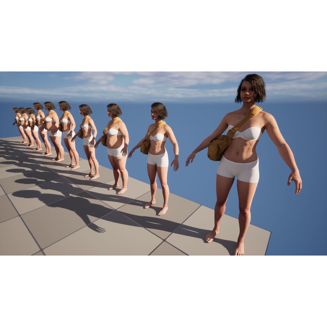 Tactical Shoulder Bag 126 3D Model – Rigged Low-Poly Asset for Metahumans - View 17