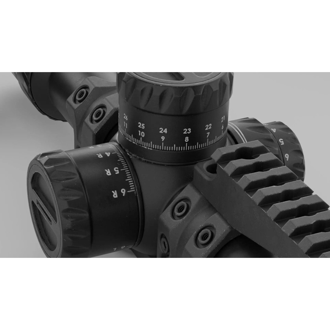 Tangent Theta 5-25x56mm Scope 3D Model – Low Poly PBR Game Asset, FBX - View 13