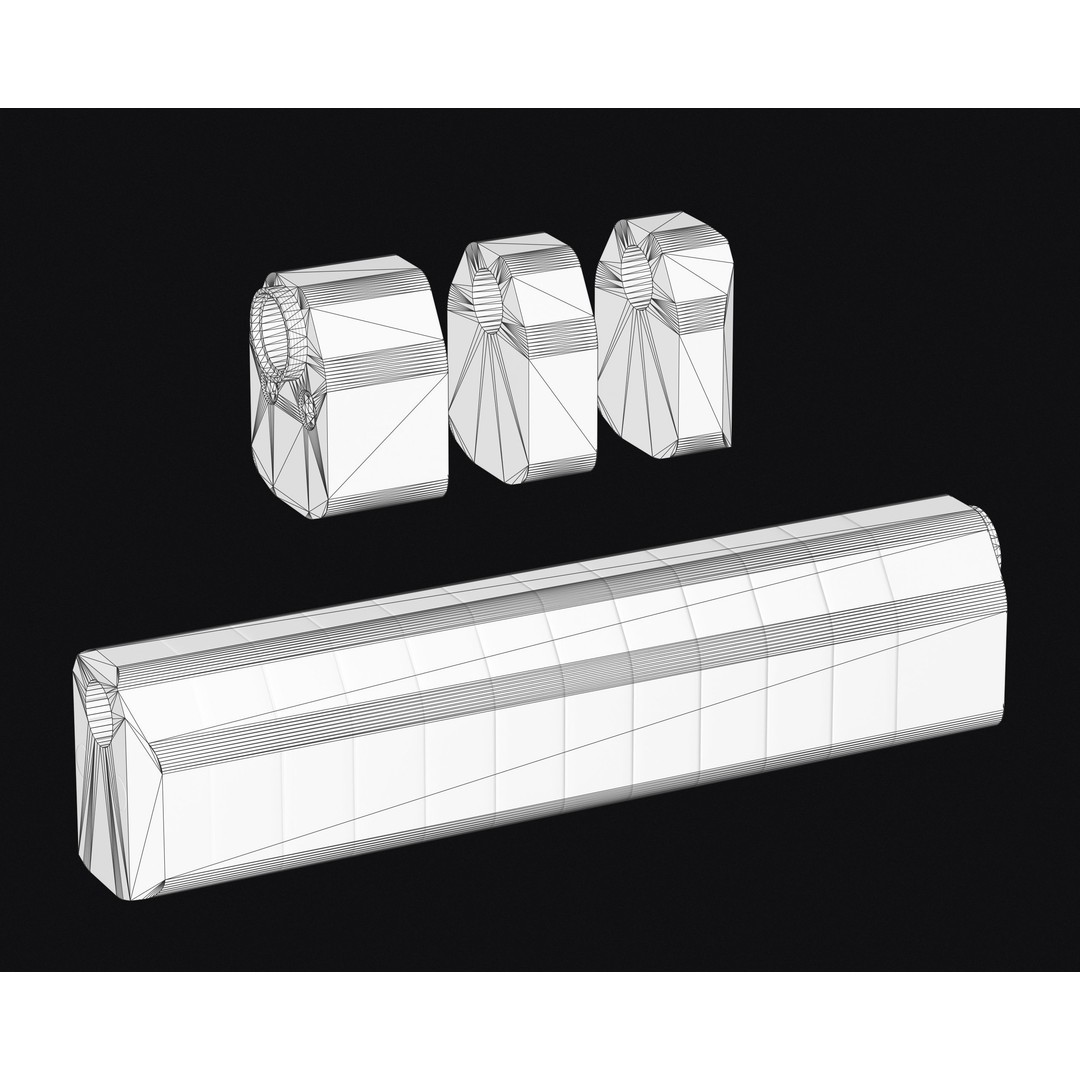 Weapon Muzzle 3D Model – Low Poly Suppressor Pack, FBX & OBJ