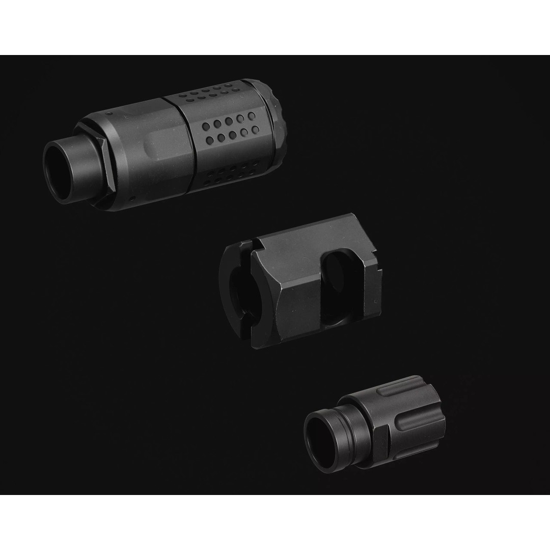 Weapon Muzzle 3D Model – Low Poly Suppressor Pack, FBX & OBJ - View 14