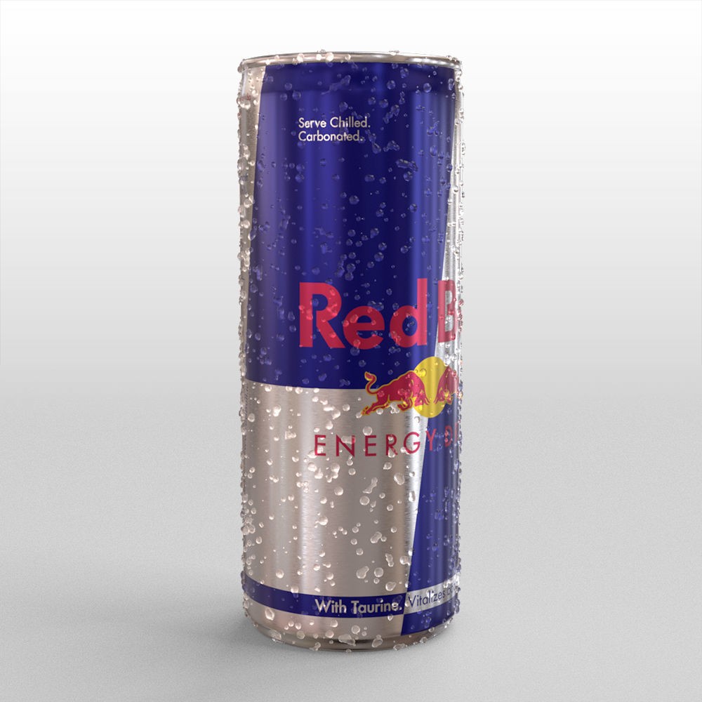Red Bull Can 250ml - High-Detail 3D Model - View 13