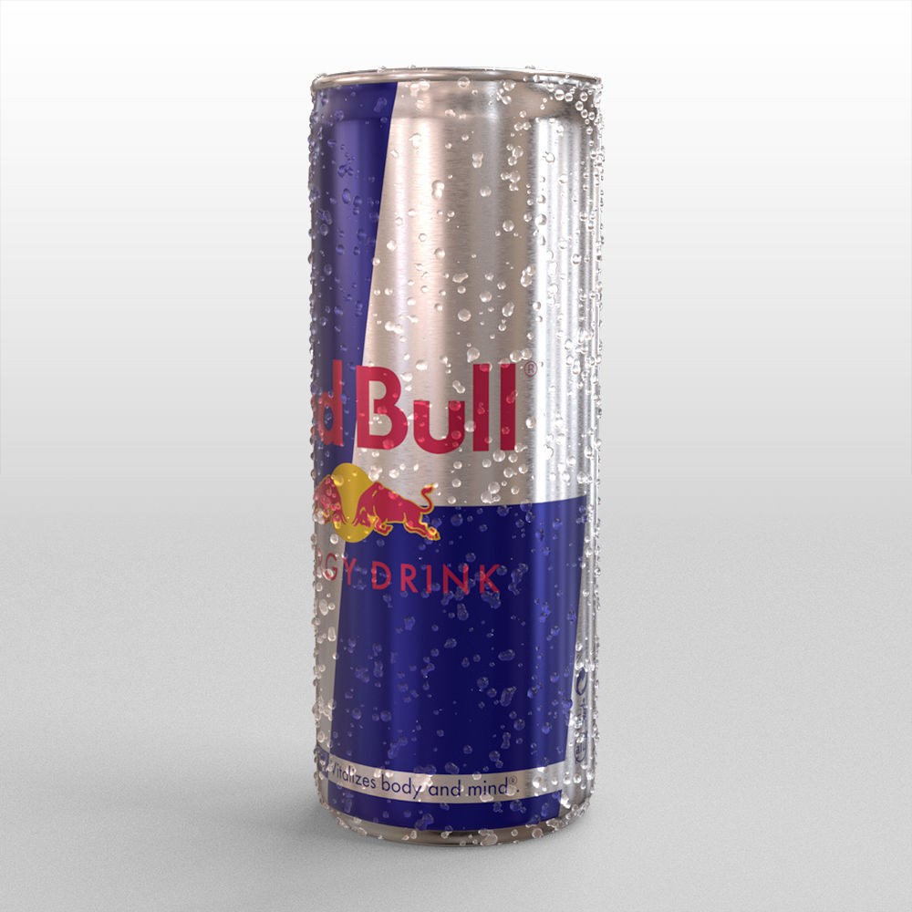 Red Bull Can 250ml - High-Detail 3D Model - View 19
