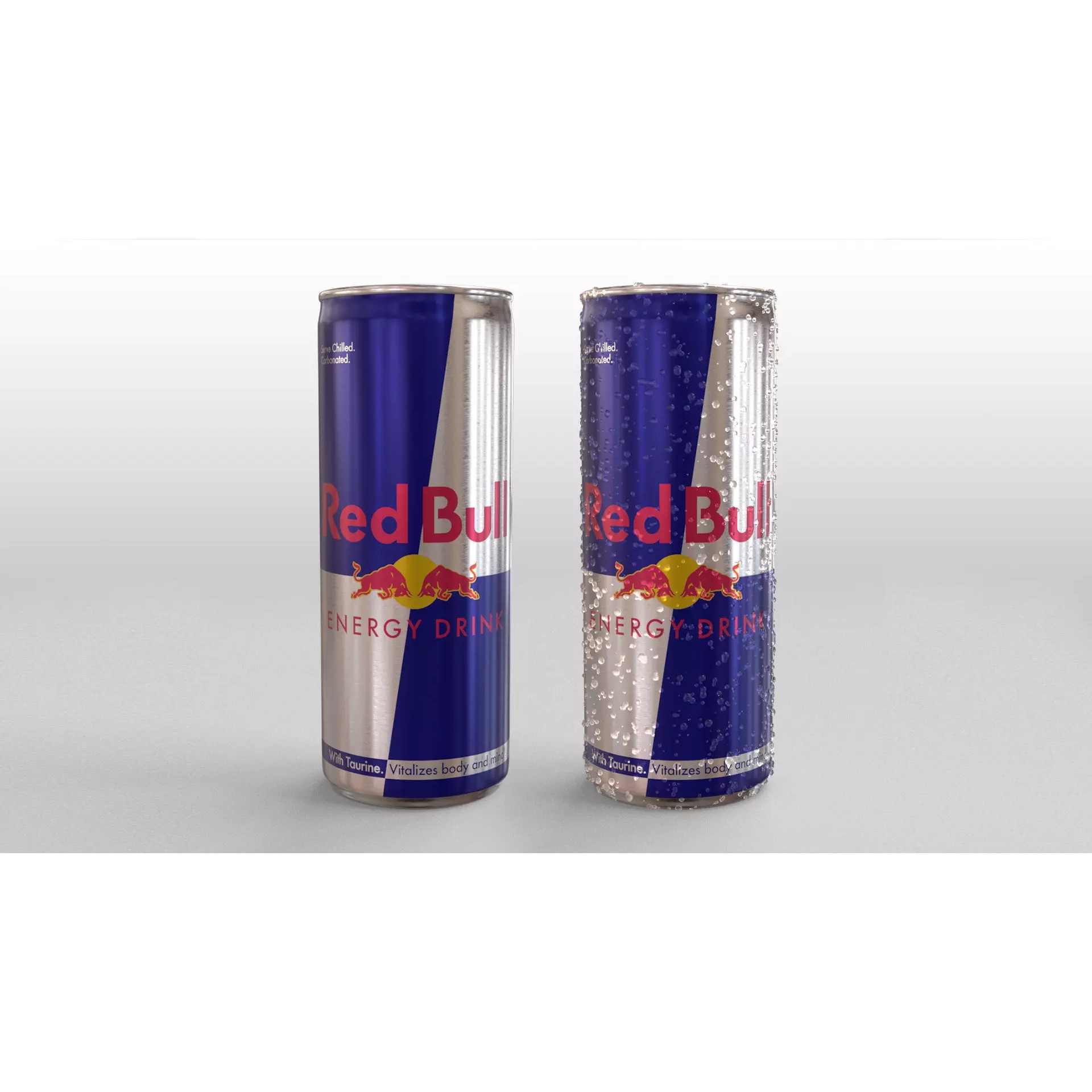 Red Bull Can 250ml - High-Detail 3D Model - View 2