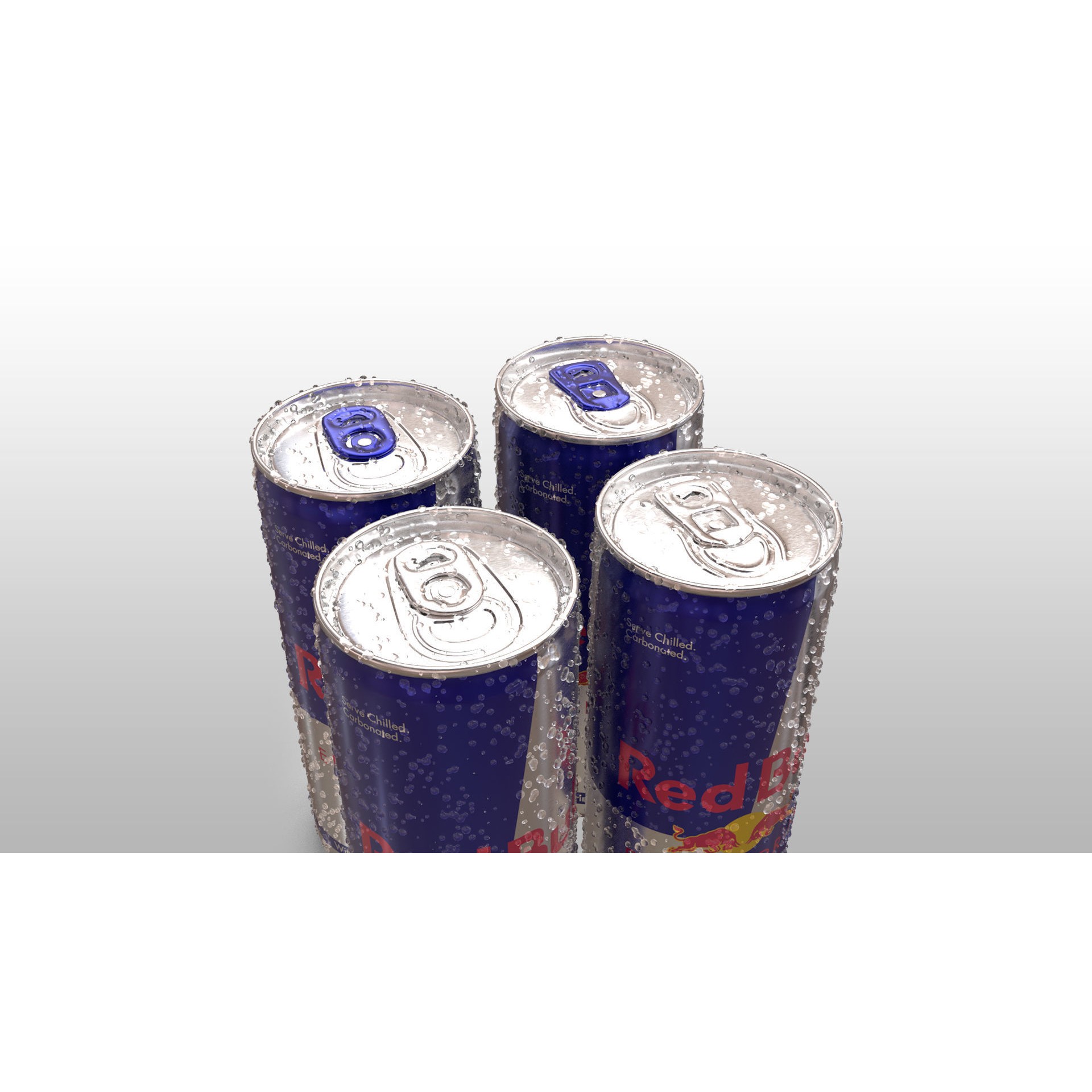 Red Bull Can 250ml - High-Detail 3D Model - View 25
