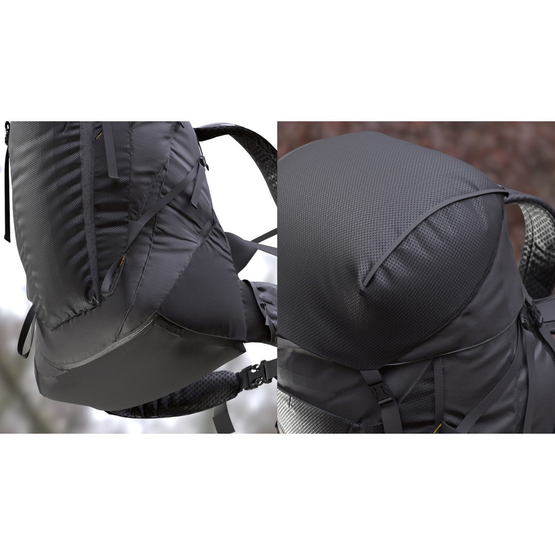 Backpack 226 3D Model – Rigged Low-Poly Game Asset for Metahumans - View 11