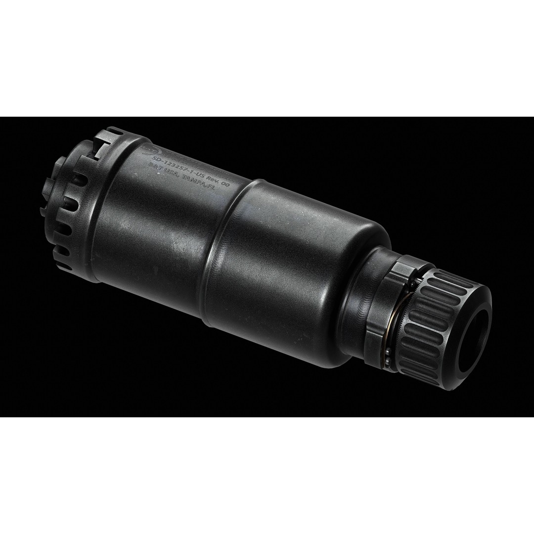 B&T RBS 762 Compact SF Suppressor 3D Model – Low Poly Game Asset, FBX - View 6