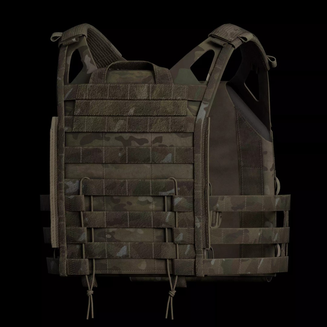 Crye JPC-R 3D Model – Low Poly Armor Carrier with PBR Textures - View 4