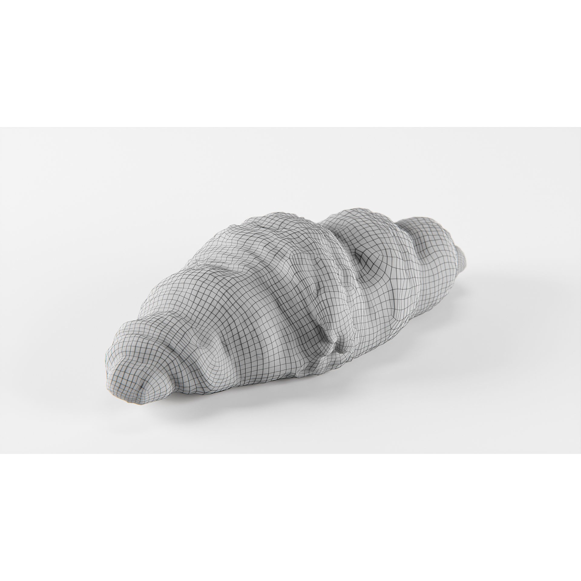 Croissant - Low-Poly Game-Ready 3D Model - View 15