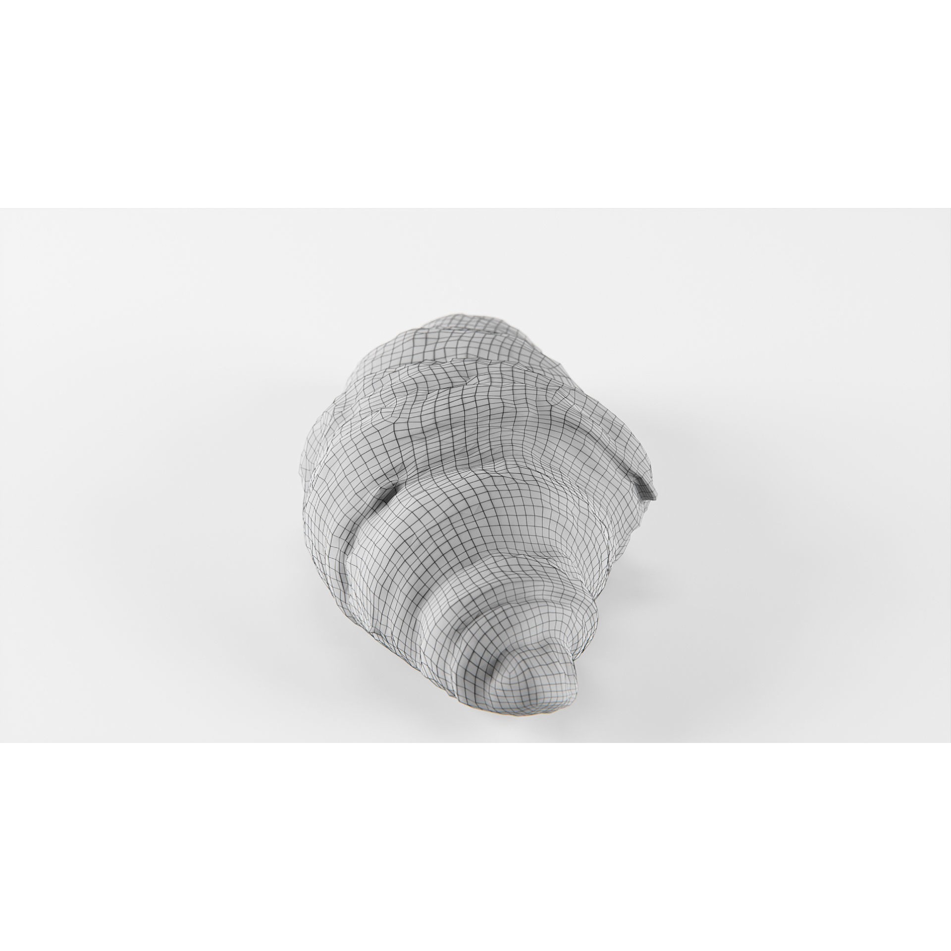 Croissant - Low-Poly Game-Ready 3D Model - View 16