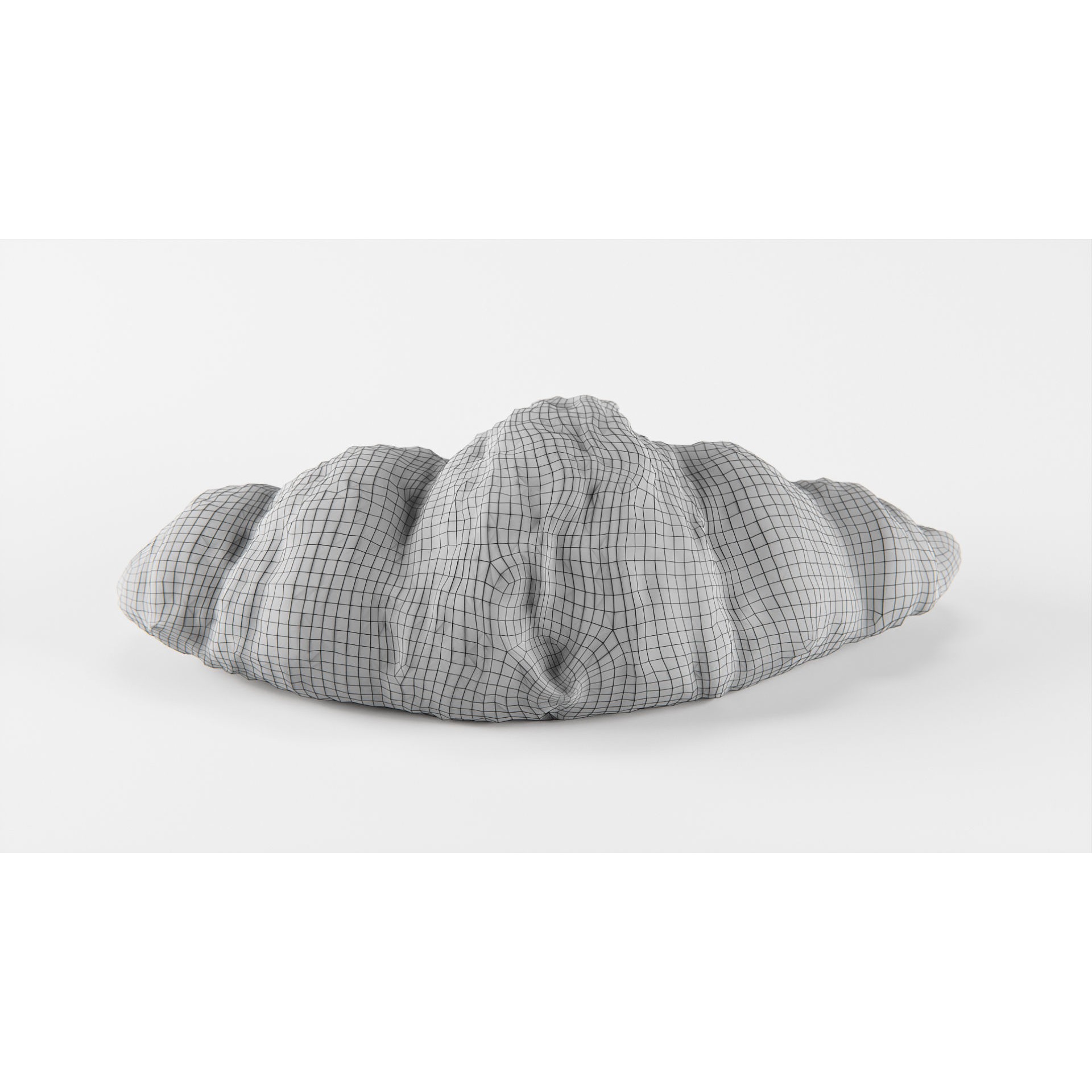 Croissant - Low-Poly Game-Ready 3D Model - View 18