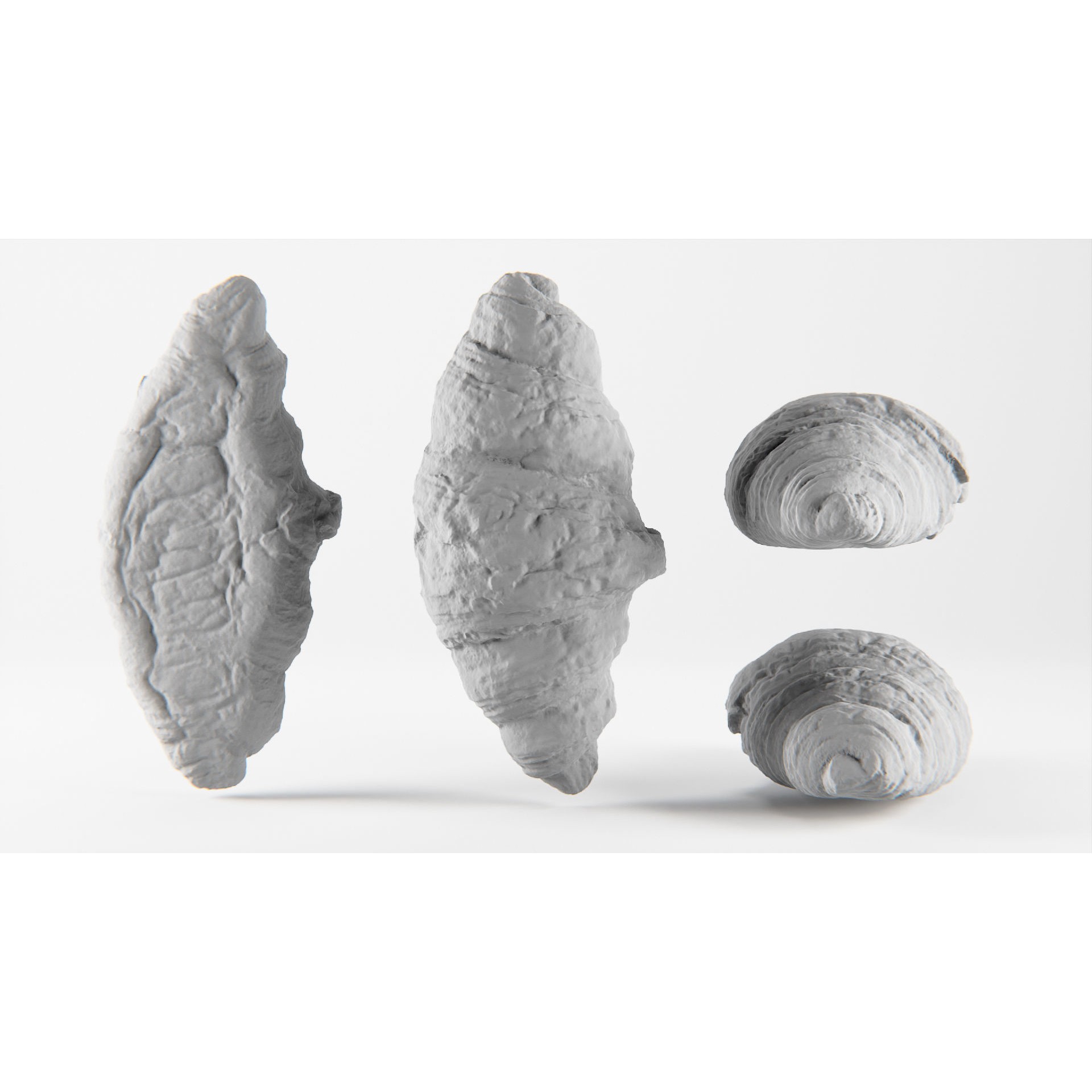 Croissant - Low-Poly Game-Ready 3D Model - View 4