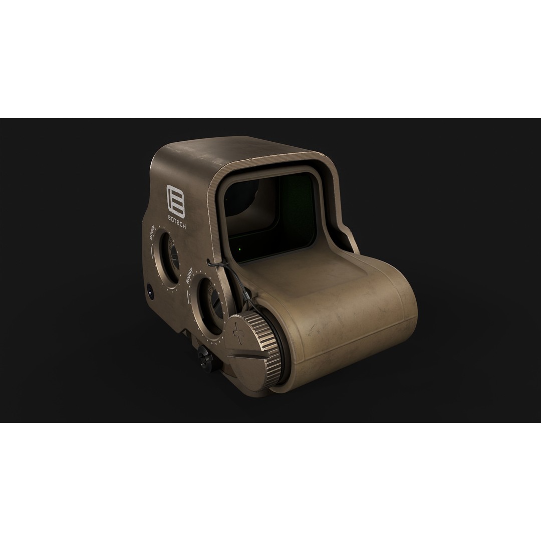 EOTech EXPS3 Holographic Sight 3D Model – Low Poly Game Asset, FBX - View 10