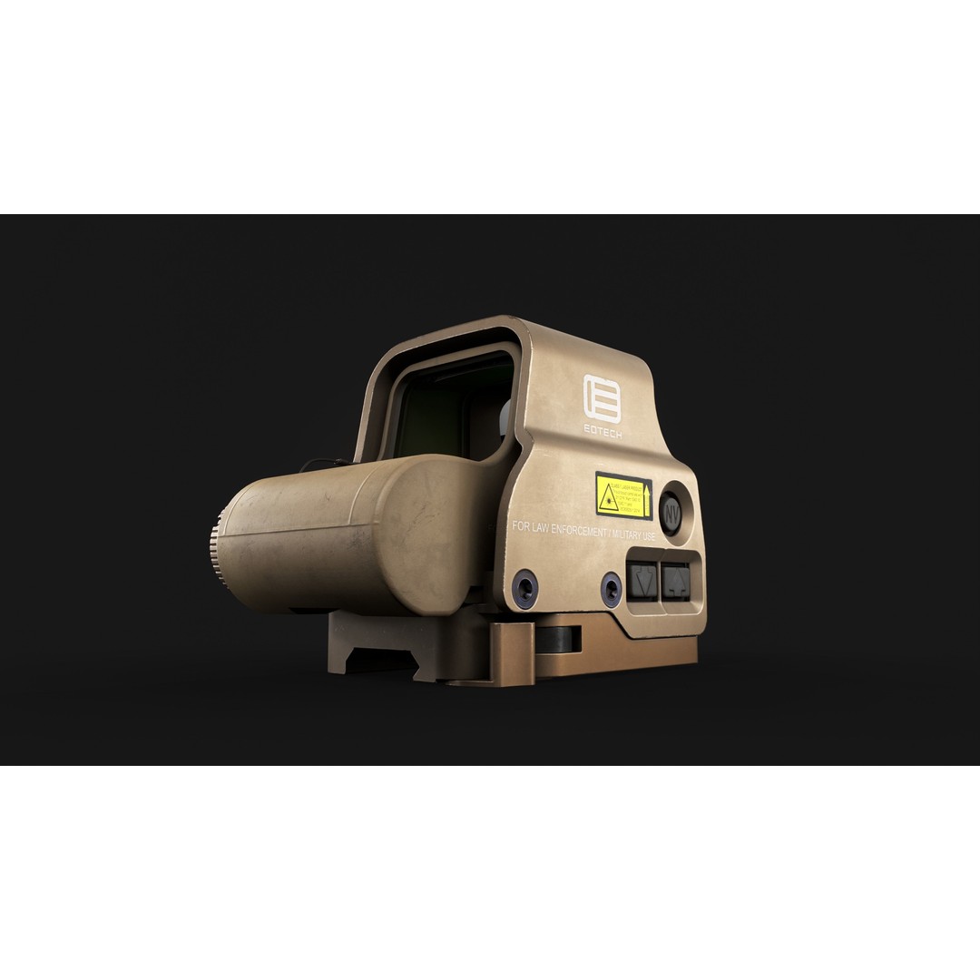 EOTech EXPS3 Holographic Sight 3D Model – Low Poly Game Asset, FBX - View 14