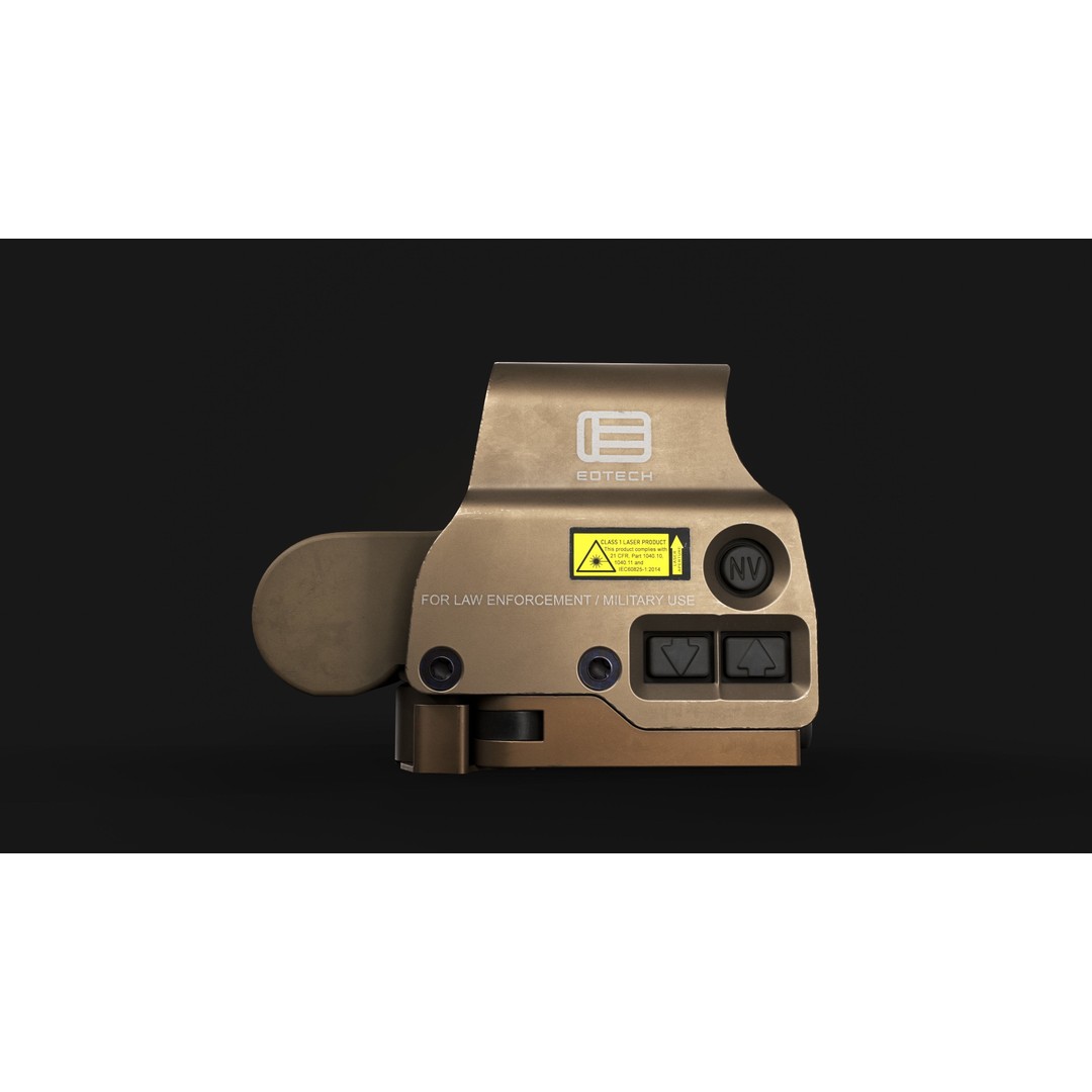 EOTech EXPS3 Holographic Sight 3D Model – Low Poly Game Asset, FBX - View 16