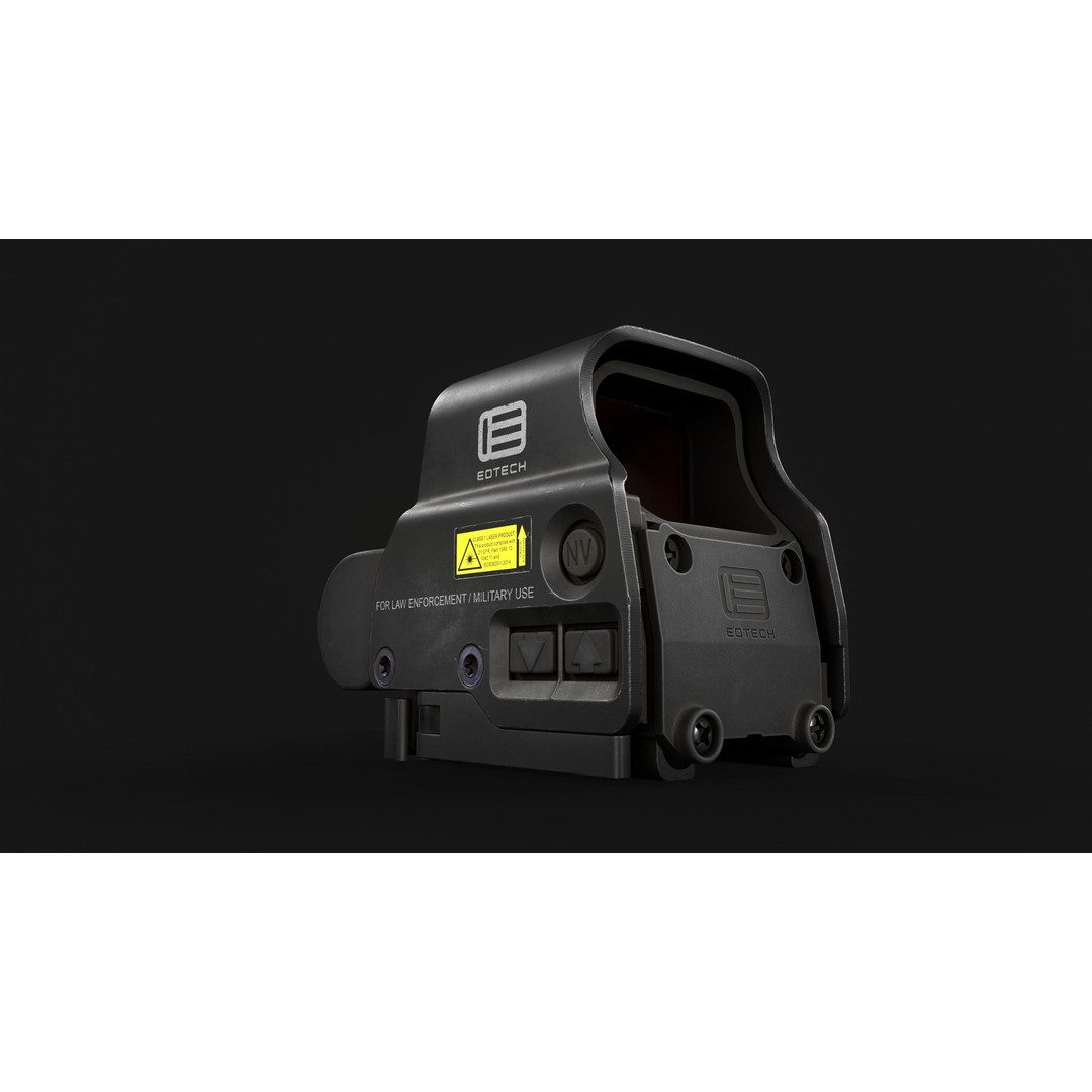 EOTech EXPS3 Holographic Sight 3D Model – Low Poly Game Asset, FBX - View 17