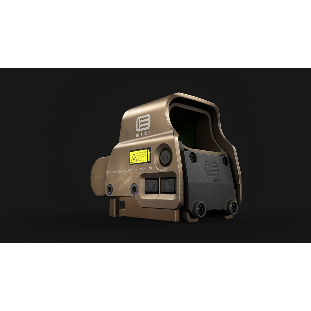 EOTech EXPS3 Holographic Sight 3D Model – Low Poly Game Asset, FBX - View 18
