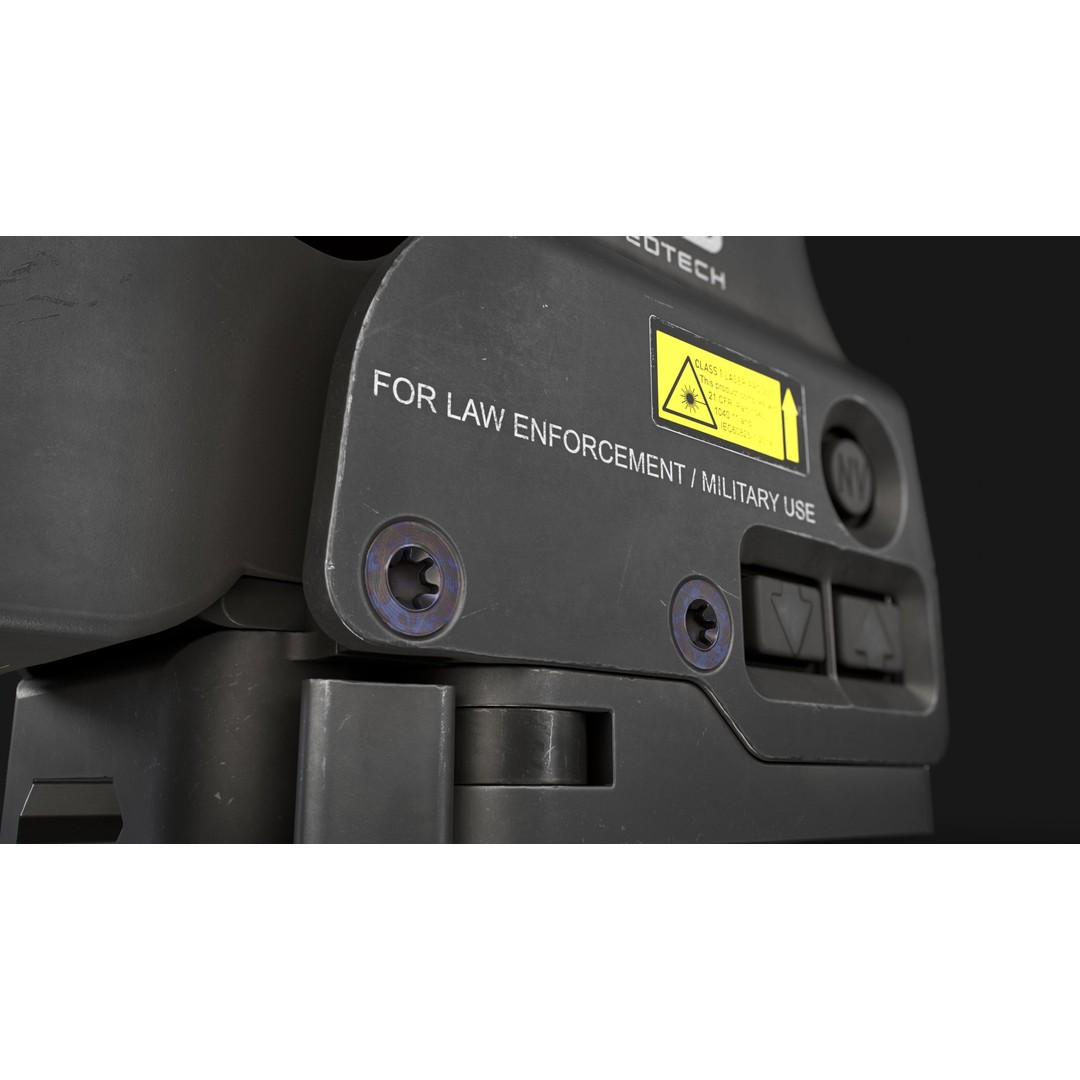 EOTech EXPS3 Holographic Sight 3D Model – Low Poly Game Asset, FBX - View 21