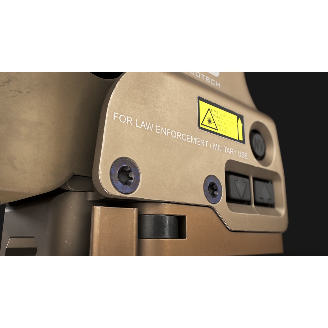 EOTech EXPS3 Holographic Sight 3D Model – Low Poly Game Asset, FBX - View 22