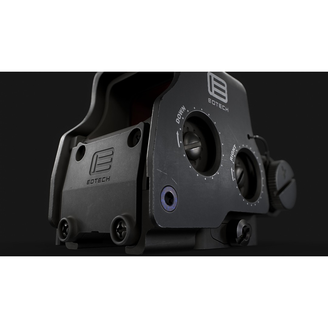 EOTech EXPS3 Holographic Sight 3D Model – Low Poly Game Asset, FBX - View 23