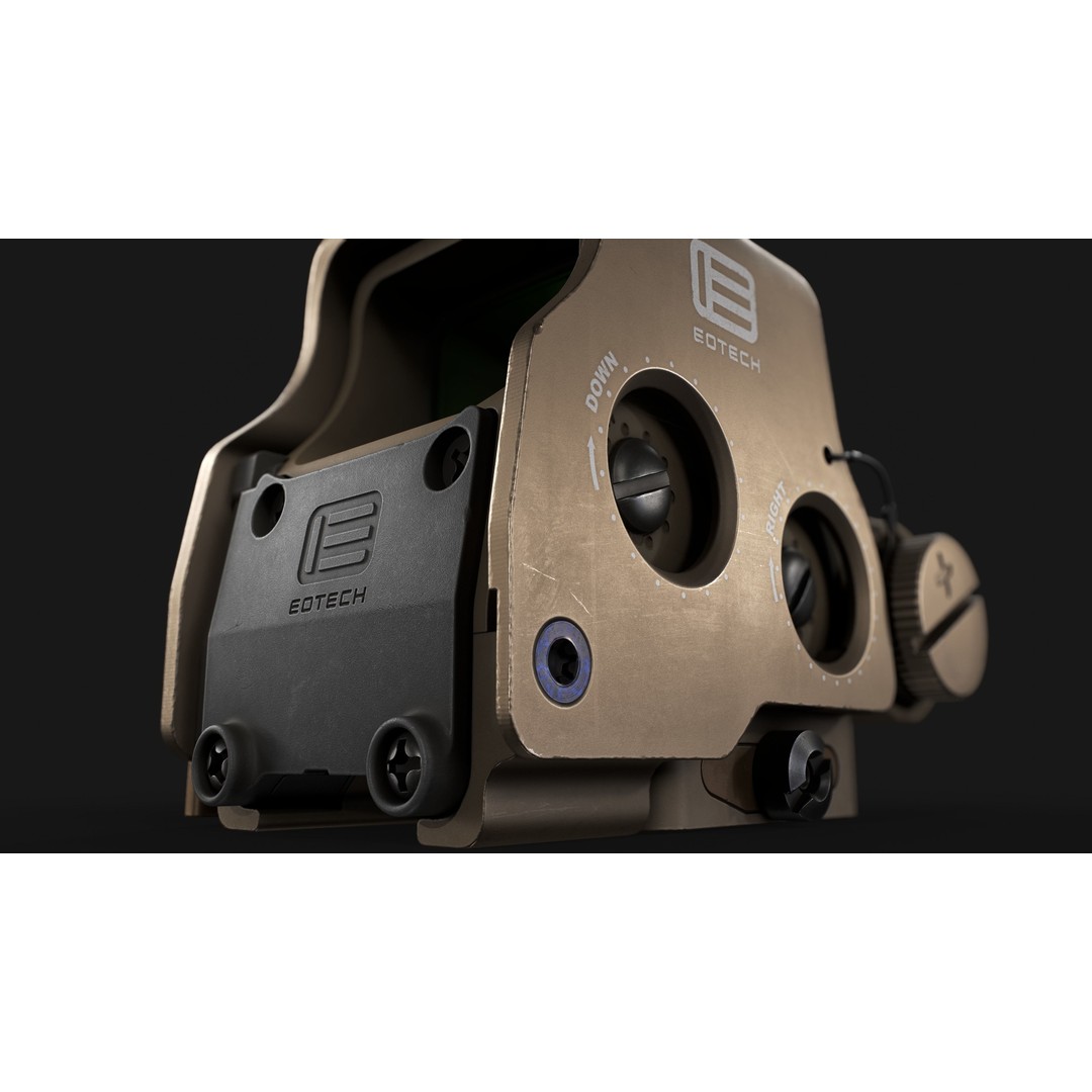 EOTech EXPS3 Holographic Sight 3D Model – Low Poly Game Asset, FBX - View 24