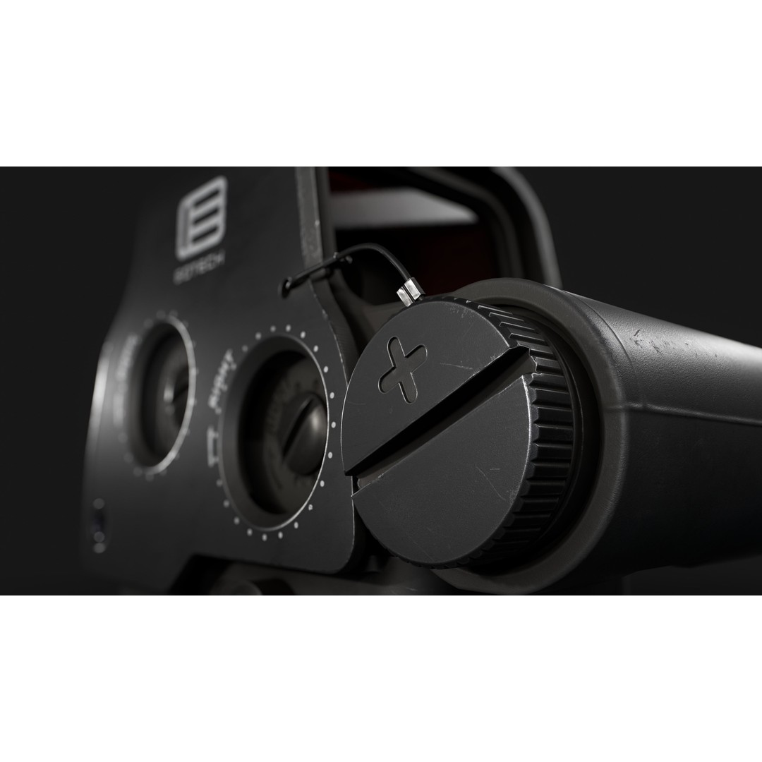 EOTech EXPS3 Holographic Sight 3D Model – Low Poly Game Asset, FBX - View 25