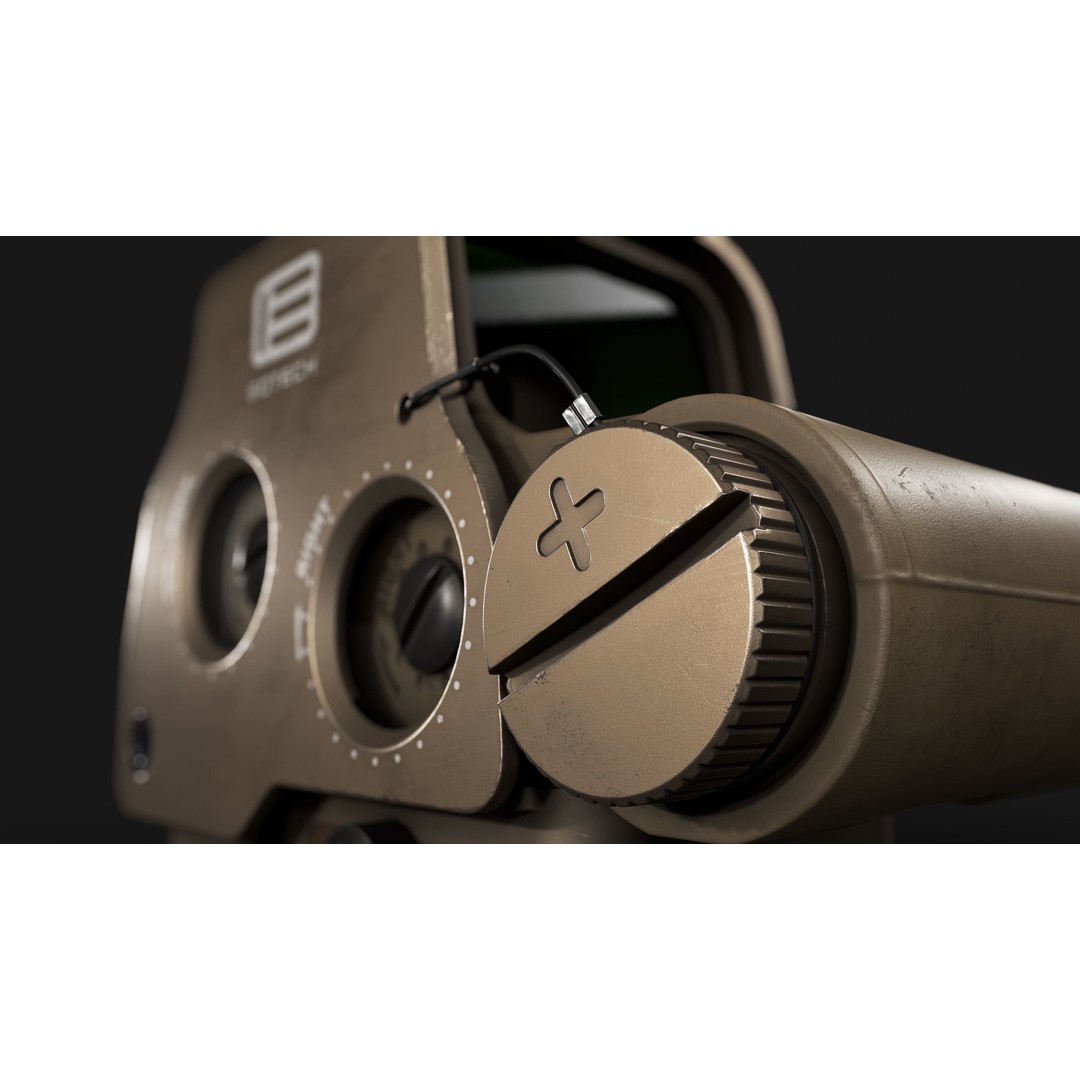 EOTech EXPS3 Holographic Sight 3D Model – Low Poly Game Asset, FBX - View 26