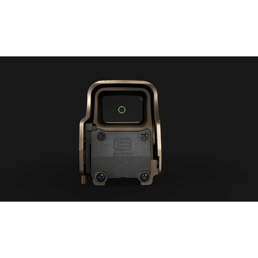 EOTech EXPS3 Holographic Sight 3D Model – Low Poly Game Asset, FBX - View 4