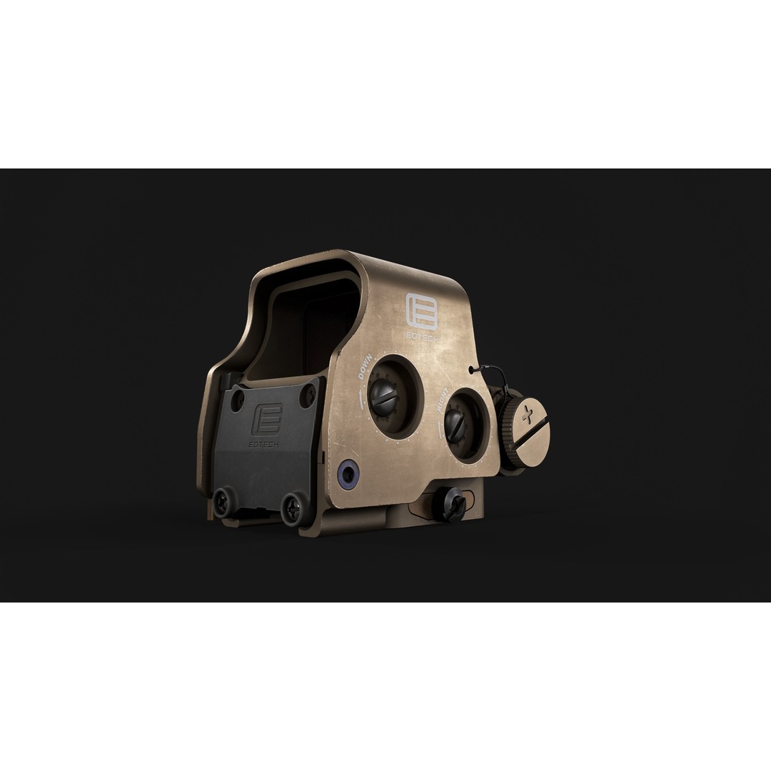 EOTech EXPS3 Holographic Sight 3D Model – Low Poly Game Asset, FBX - View 6