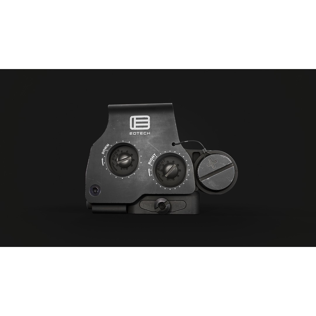 EOTech EXPS3 Holographic Sight 3D Model – Low Poly Game Asset, FBX - View 7