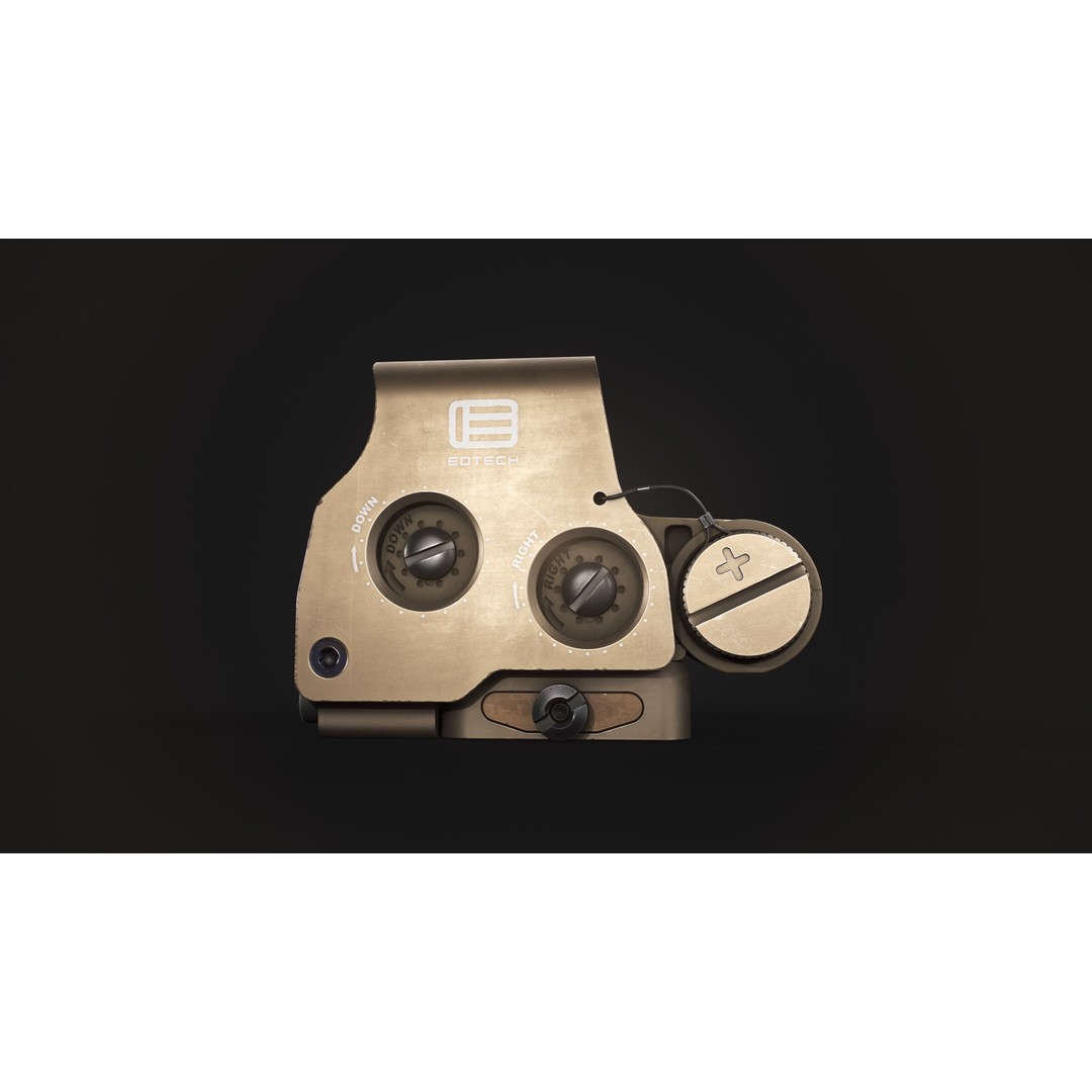 EOTech EXPS3 Holographic Sight 3D Model – Low Poly Game Asset, FBX - View 8