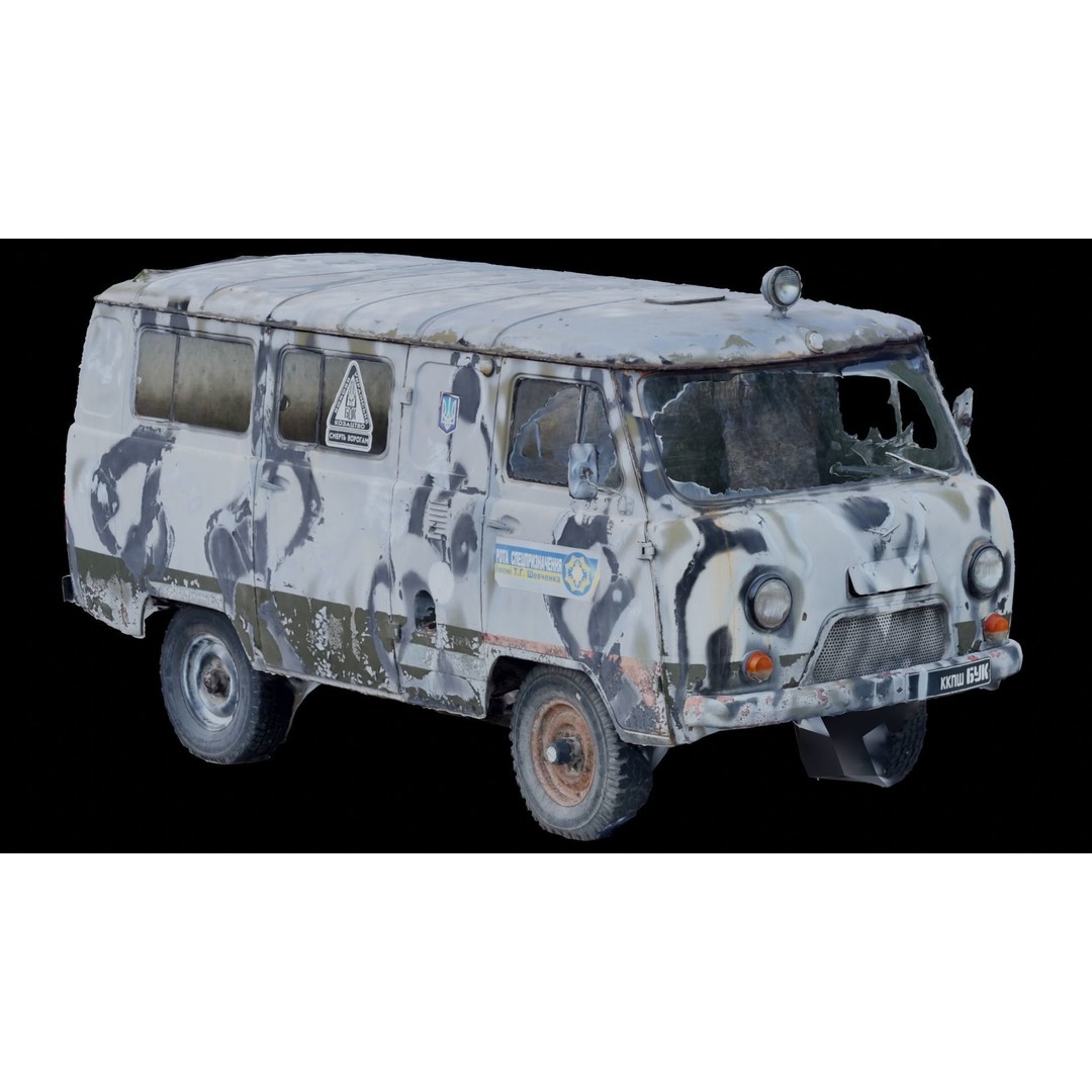 Ukrainian War Cars 3D Model – Low Poly Vehicle Set, FBX & Blender - View 12