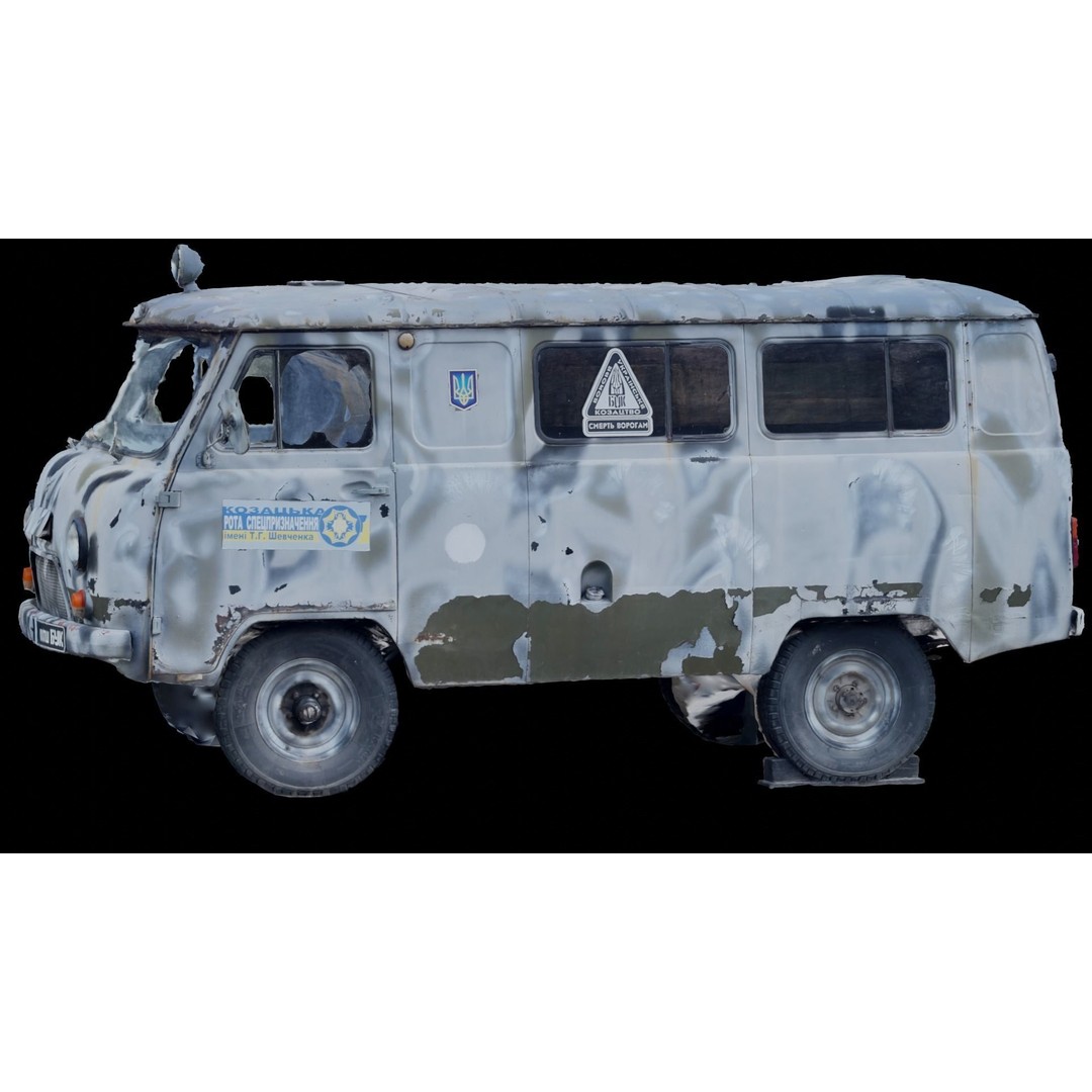 Ukrainian War Cars 3D Model – Low Poly Vehicle Set, FBX & Blender - View 13