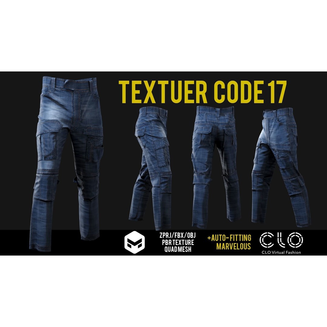 UF PRO Gen 2 Combat Pants 3D Model – Tactical Low-Poly Game Asset, FBX, OBJ - View 21