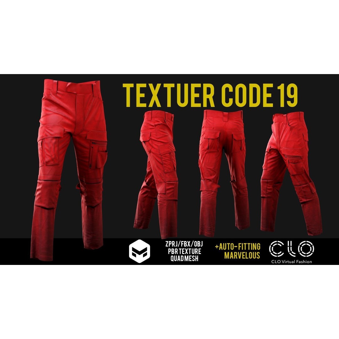 UF PRO Gen 2 Combat Pants 3D Model – Tactical Low-Poly Game Asset, FBX, OBJ - View 23