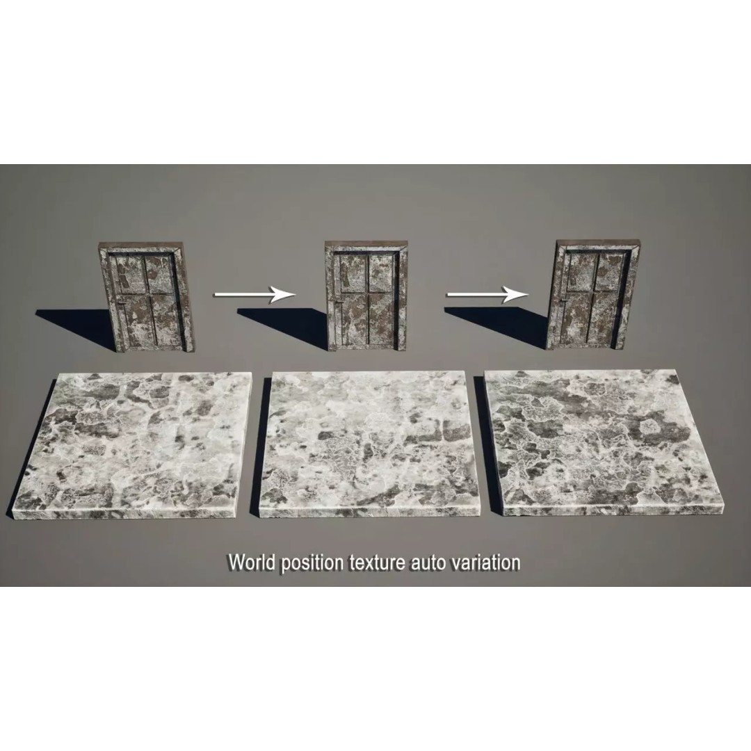 Modular Destroyed Buildings 3D Model – Low Poly Game Asset, FBX, PBR - View 12