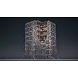 Modular Destroyed Buildings 3D Model – Low Poly Game Asset, FBX, PBR - View 19