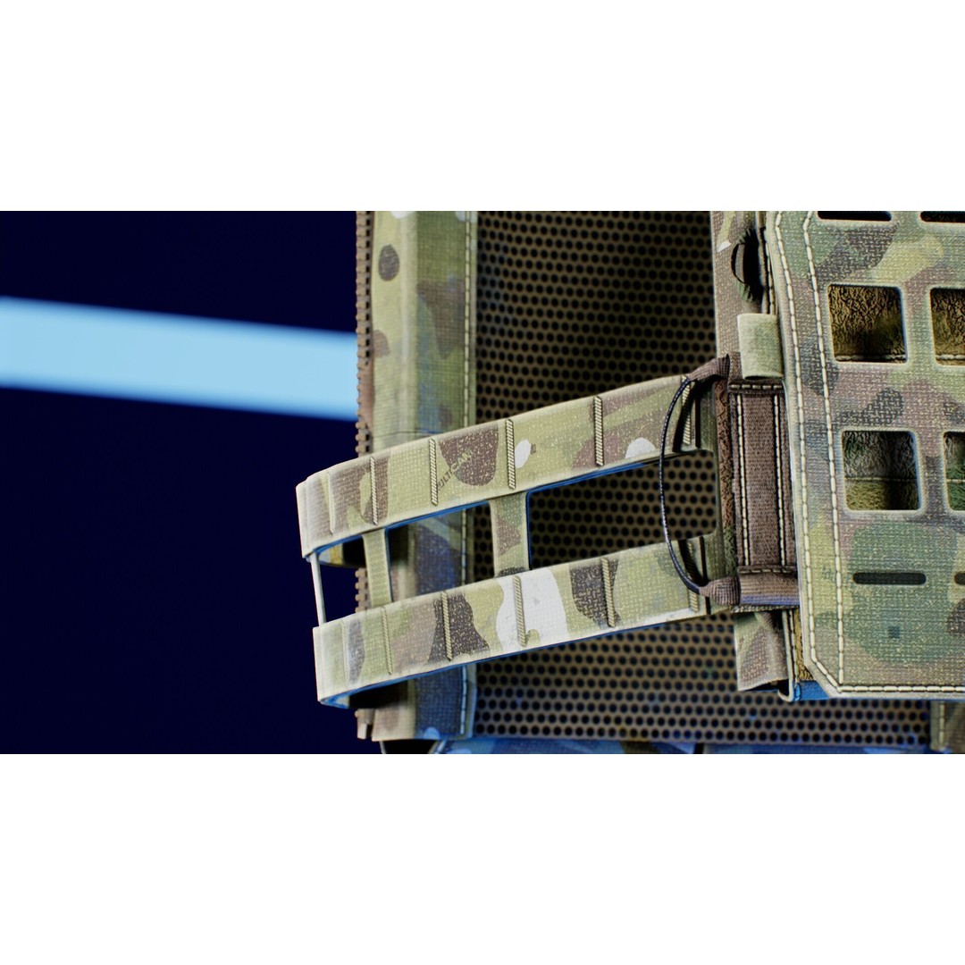 Crye Precision AirLite SPC 3D Model – Low Poly Game Ready Asset, FBX/OBJ - View 12