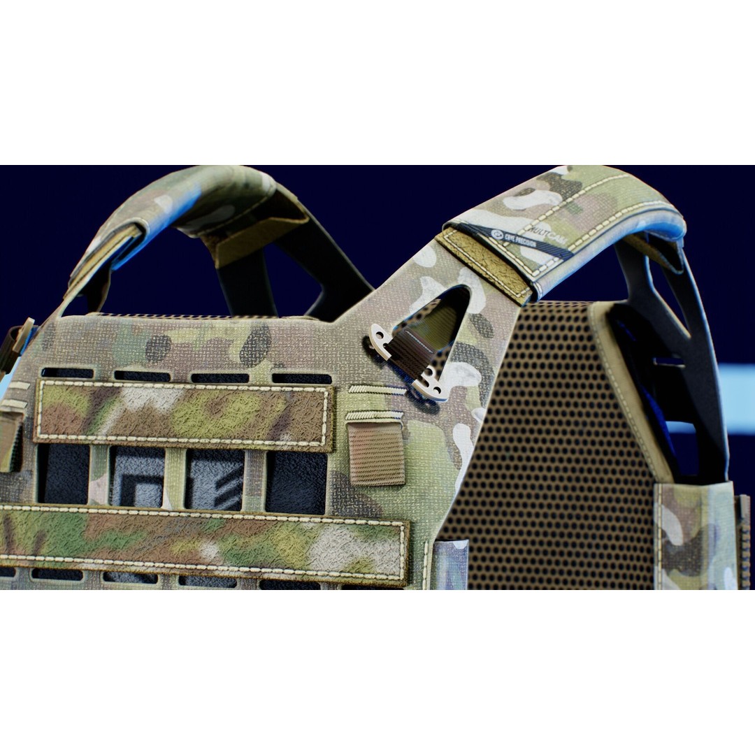 Crye Precision AirLite SPC 3D Model – Low Poly Game Ready Asset, FBX/OBJ - View 13