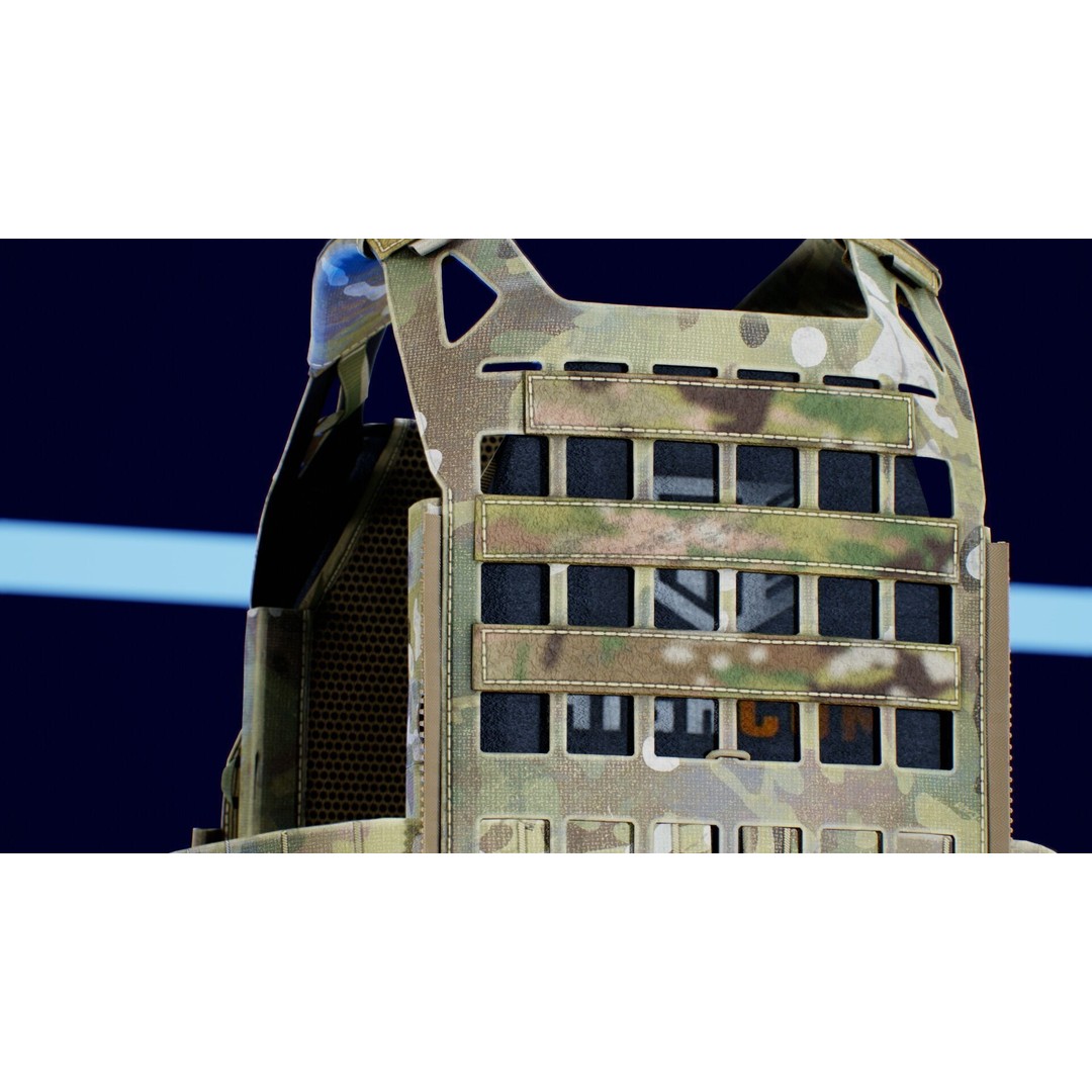 Crye Precision AirLite SPC 3D Model – Low Poly Game Ready Asset, FBX/OBJ - View 14