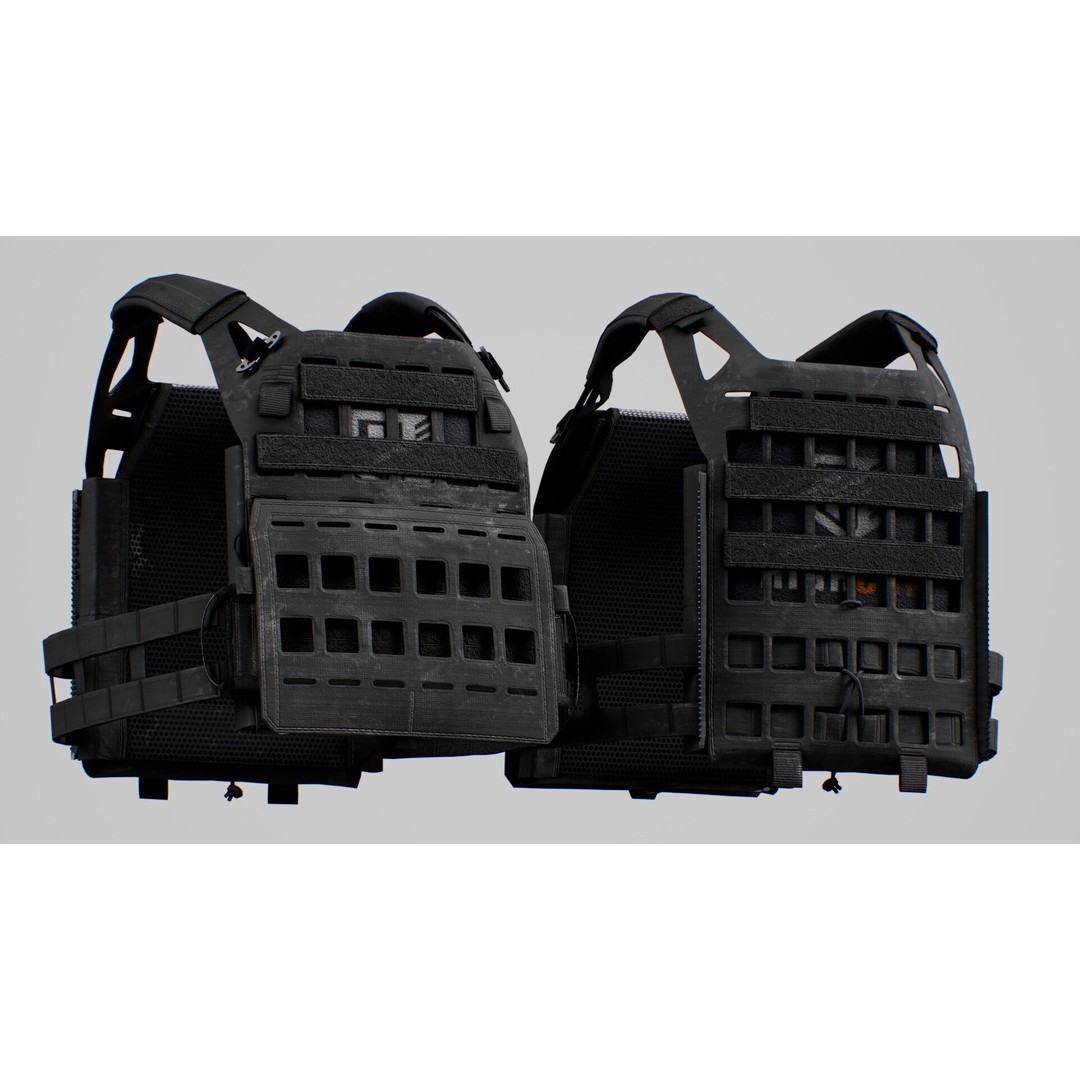 Crye Precision AirLite SPC 3D Model – Low Poly Game Ready Asset, FBX/OBJ - View 17