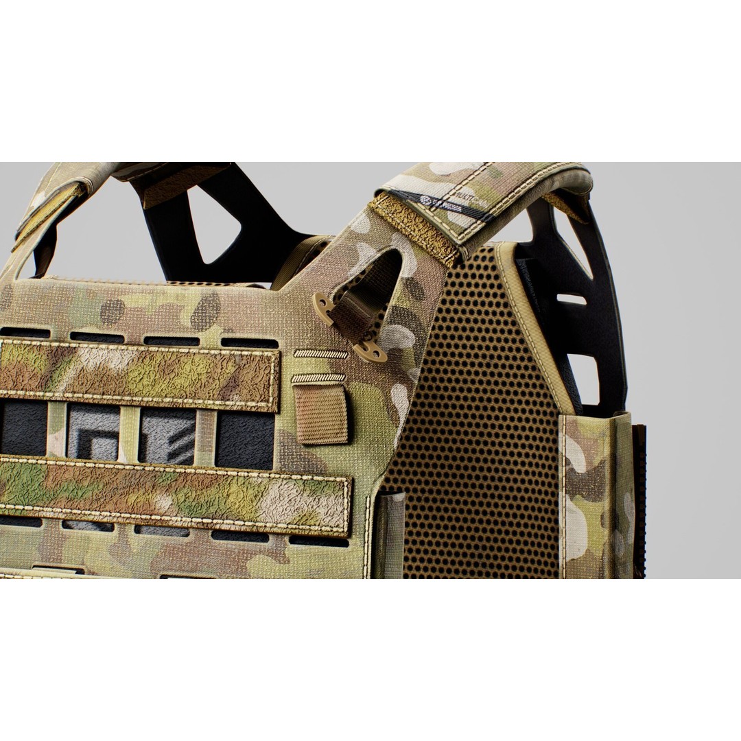 Crye Precision AirLite SPC 3D Model – Low Poly Game Ready Asset, FBX/OBJ - View 7