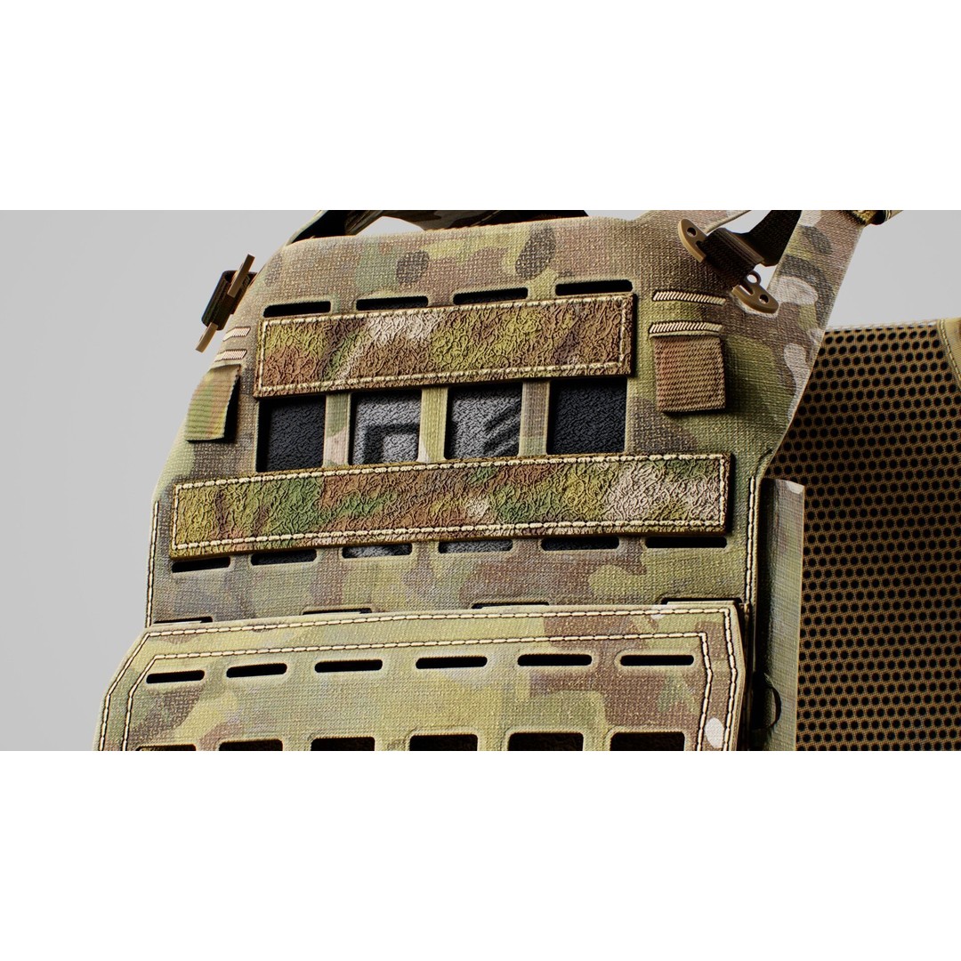 Crye Precision AirLite SPC 3D Model – Low Poly Game Ready Asset, FBX/OBJ - View 8